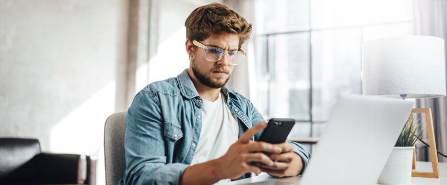 Person Looking at a Phone