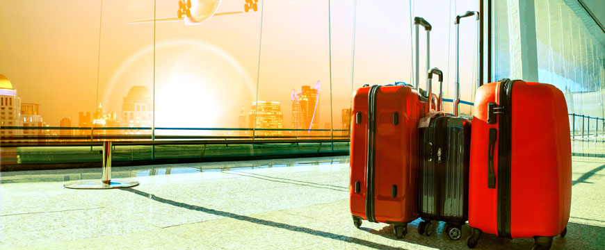 Suitcases at an Airport