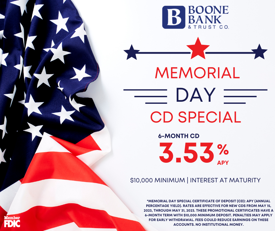 Certificate of Deposit Image - Memorial