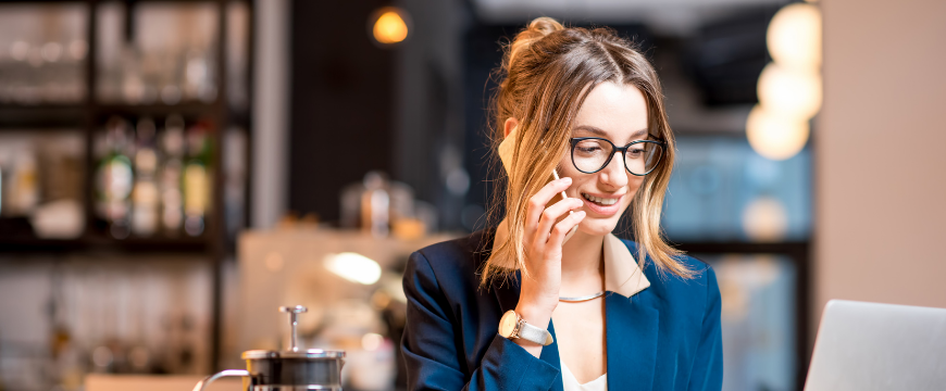 woman talking on cell phone