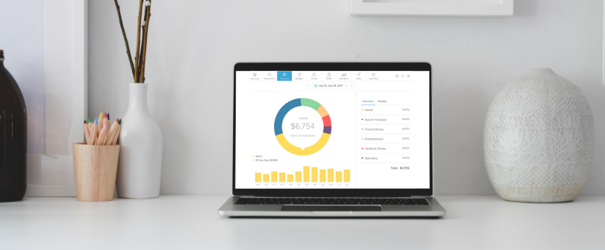 Money Management Computer Screen